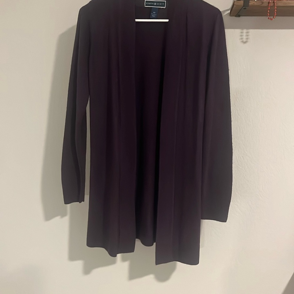 deep purple cardigan